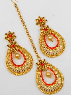 Earring Maang Tikka Set